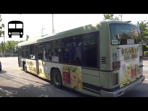 Hino PJ-KV234N1 Blue Ribbon II (J-BUS) - Departing Bus Stop 日野 ブルーリボンII 京都市交バス (Kyoto City Bus 203)