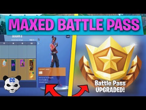 Fortnite SEASON 8 BATTLE PASS Unlocked! (Tier 100 Rewards) How to reach LVL 100!