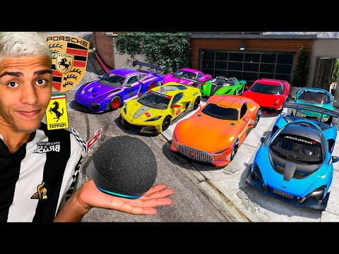 COLECIONANDO CARROS BILIONÁRIOS QUE A ALEXA MANDAR NO GTA 5