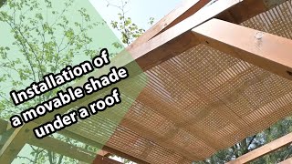 Custom size bamboo blinds for patio interior shading. Pergola outdoor bamboo blinds. Up to 85% light blockage available with BC30 material.