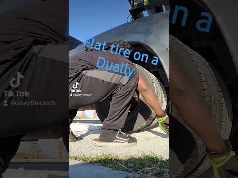 how do change a Dually Ram tire, when got a flat