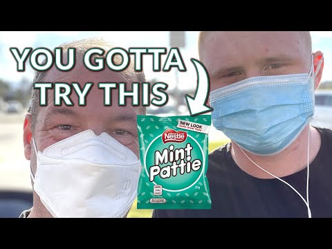 Americans try Nestle Mint Pattie from Australia for the First Time - and we LOVE IT!
