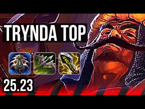 TRYNDAMERE vs DARIUS (TOP) | 6 solo kills, 1000+ games | NA Master | 25.23