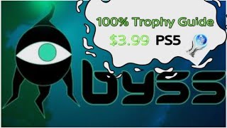 『Abyss』100% Trophy Guide PS5 ($3.99 Platinum trophy ) 2022/08/05 プラチナトロフィー攻略 4x speed video