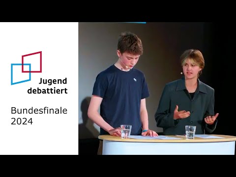 Finaldebatte Altersgruppe 1, Jugend debattiert Bundesfinale 2024