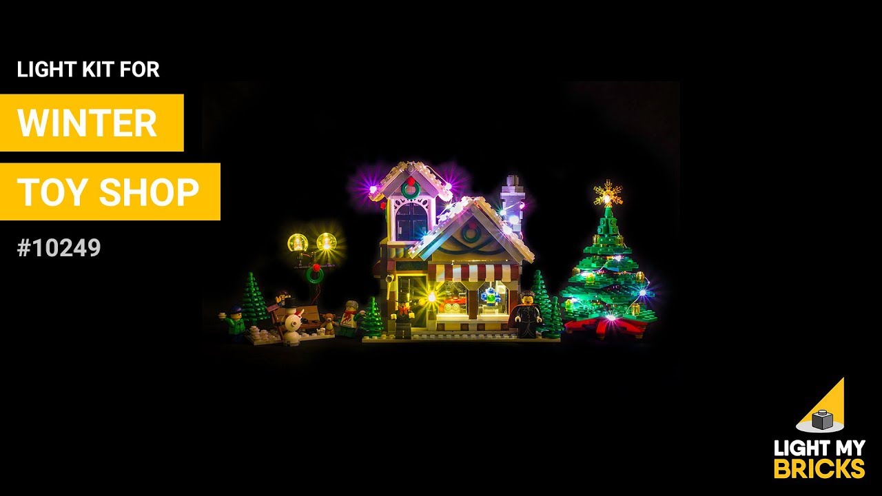 Light My Bricks Lumières-LED pour LEGO® Le magasin de jouets d'hiver 10249