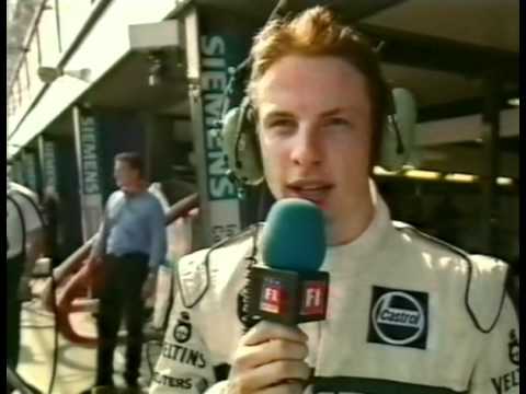 Jenson Button interview after his first race in F1