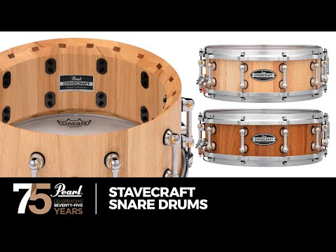 Pearl StaveCraft 14"x6.5" Makha Hand-Rubbed Natural Maple Finish Stave Snare Drum Authorized Dealer image 16