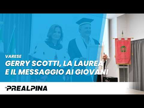 Varese – Gerry Scotti, la laurea e il messaggio ai giovani