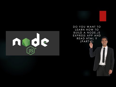 Do you want to learn how to build a nodejs express app and read html