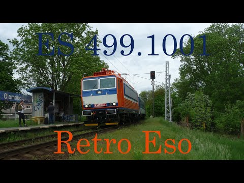 Zajímavé železniční postřehy - Retro Eso po laku poprvé na Bouzovech (20. a 21.5. 2021)