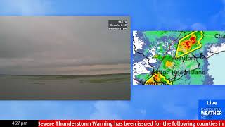 SKYCAM: Thunderstorm in Beaufort, South Carolina