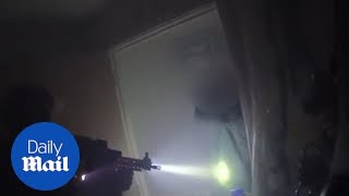 Dramatic police bodycam shows thug who stabbed cop arrested