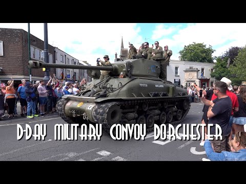 D Day Military Convoy - Over 100 vehicles - Dorchester England
