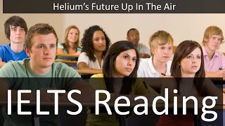 IELTS Reading Helium's Future Up In The Air
