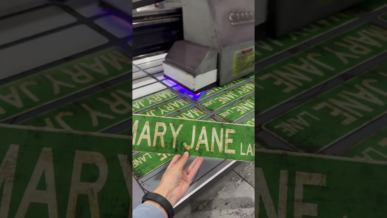 10*40cm metal signs ✅factory ✅customizable ✅fast delivery（24 hours）#Metalsigns #factory #yarddesign