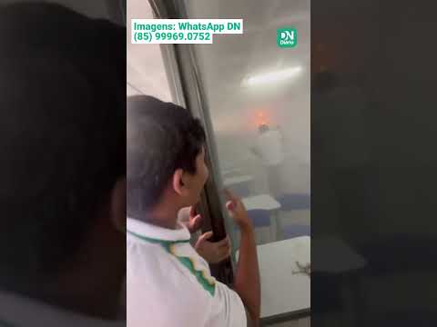 Ventilador pega fogo e assusta alunos em escola de Fortaleza