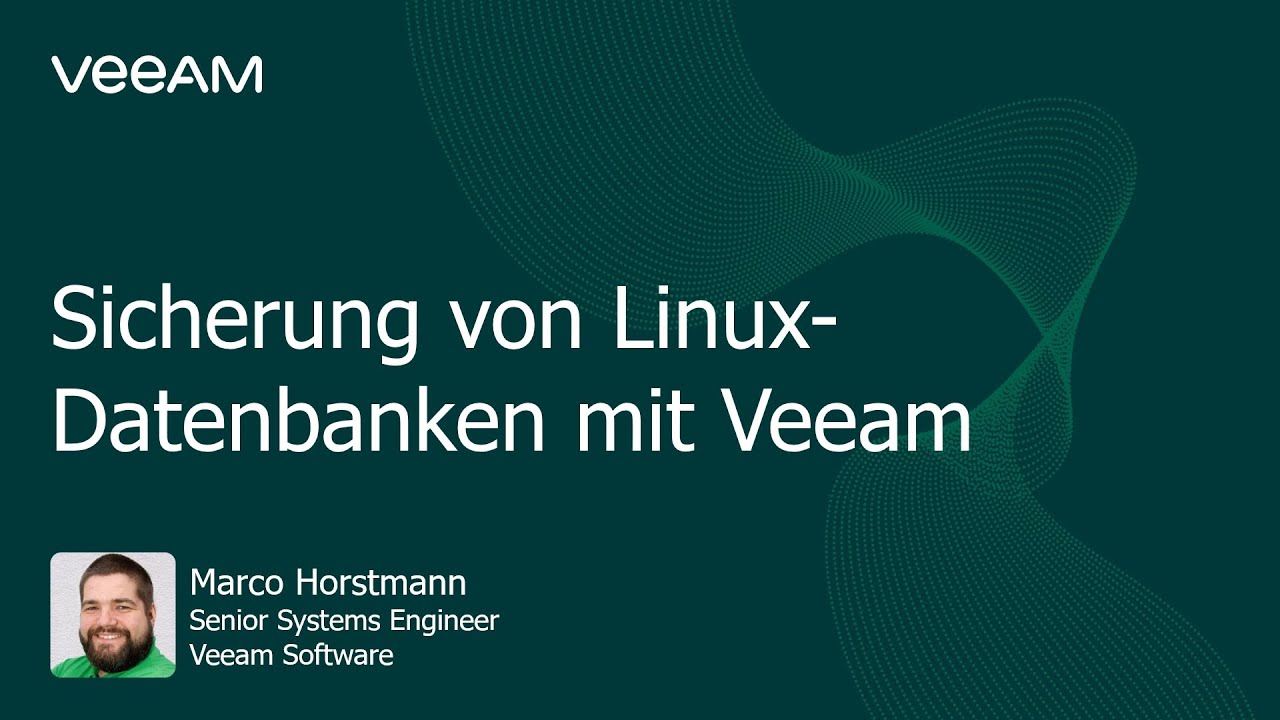 Sicherung von Linux‑Datenbanken mit Veeam  video