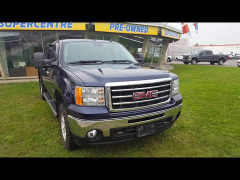 Blue 2012 GMC Sierra 1500 4WD Crew Cab 143.5 SLE Review Prince George BC - Prince George Motors