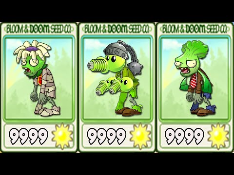 100% All PEA ZomPlants VS All ZomBotany 2 - Plants vs Zombies Mod ZomPlants vs Zombotany