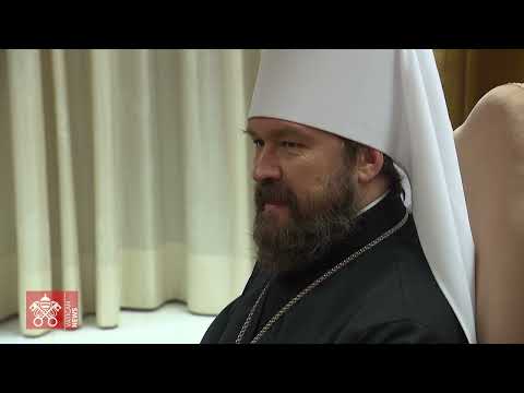 2021 december 22 Pope Francis meet His Eminence Hilarion Alfeyev