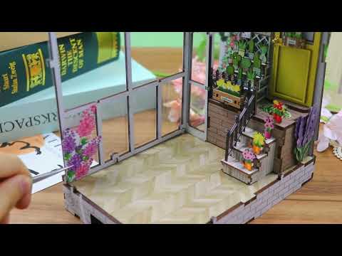 Огляд Book Nook Garden House ★ Hongda Craft M2313