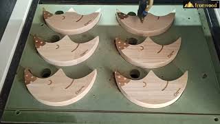 Máy khắc Laser Cnc Ironwood. Cắt khắc Veneer Gỗ tuyệt đẹp