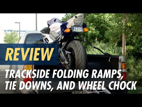 Trackside Folding Ramps, Tie Downs, and Wheel Chock Review at CycleGear.com