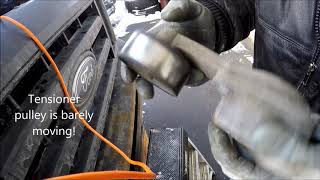 Ford Econoline E250 E350 Tensioner and Idler Pulley Replacement.