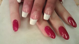 HOW TO DO GEL POLISH ON FAKE NAILS