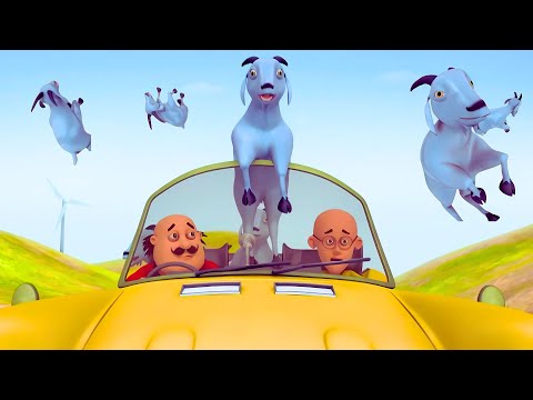 बकरियां उडी हवा में - Motu Patlu की Car Race | Motu Patlu: 36 Ghantey - Race Against Time