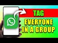 How to Tag Everyone in a WhatsApp Group (Update) | No Admin