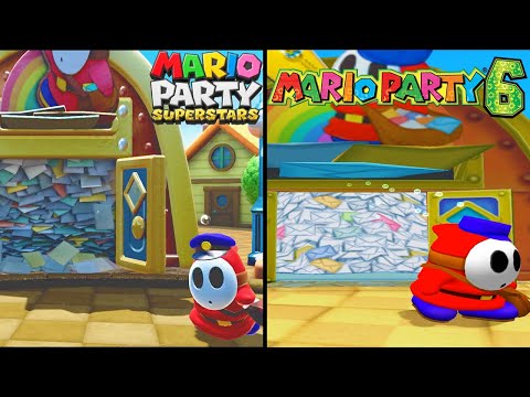 Comparison of Catch You Letter in Mario Party (2004-2021)