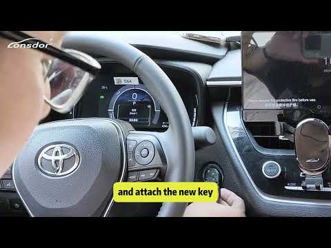 Lonsdor Toyota 4A smart key LT30-01 with 2024 Corolla Real Car Test