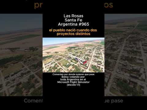 Las Rosas, Santa Fe desde el Microsoft Flight Simulator #lasrosas #santafe #msfs #joaha45 #argentina