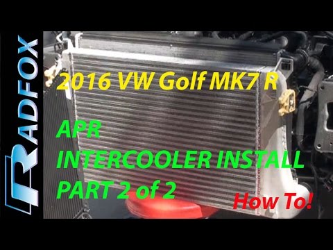 2016 Golf R MK7 MQB APR Intercooler Install PART 2
