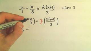 Solving a Basic Linear Equation - Example 2