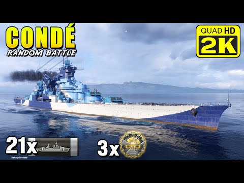 Super Cruiser Condé - made a crazy rush and devastated 3 ships