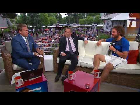 Marco Trungelliti - Roland Garros Tennis Channel Desk Visit