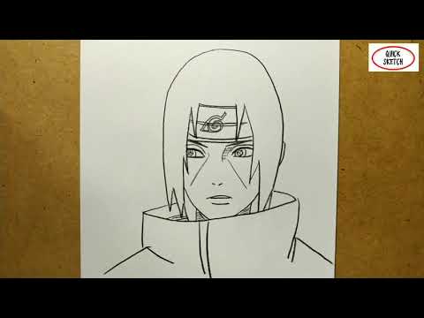 VERY EASY, how to draw itachi , sasuke brother / quick...