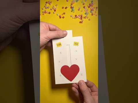 Tarjeta de regalo de papel DIY | ¡Te quiero! ❤️ #diy