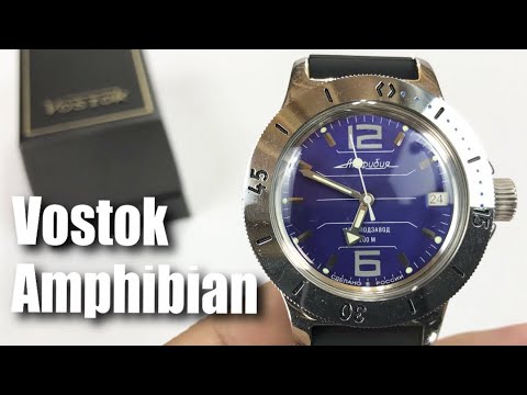 Vostok Amphibian Military Russian Automatic Diver Watch Scuba Dude Review