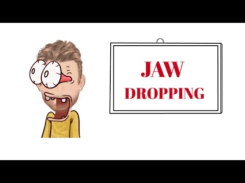 English Tutor Nick P Adjective  Phrase (127) Jaw-Dropping - Origin (Animated)