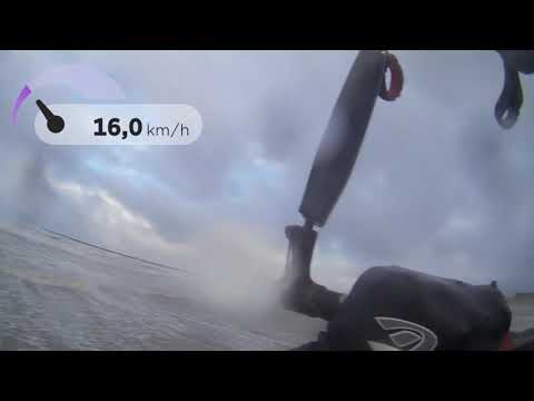 Kiteboarding IJmuiden 35-45 knots