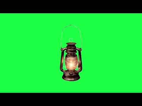 Animated 4k Lantern Green Screen