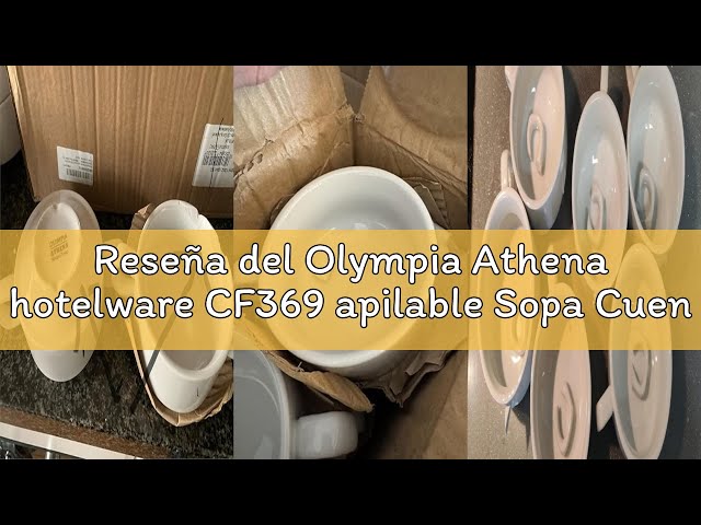 Vídeo relacionado con Athena hotelware CF369 apilable Sopa Cuenco, Blanco (Pack de 12)