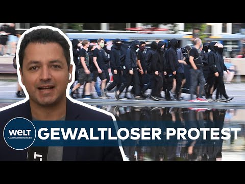 LEIPZIG: Proteste verliefen friedlich - Polizei war mit Großaufgebot im Einsatz