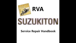 Suzukiton - RVA from the album Service repair Handbook