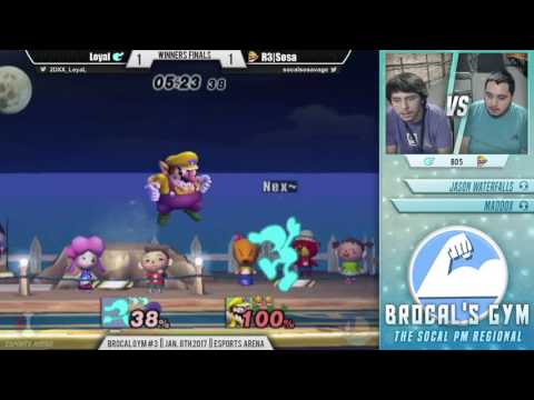 Brocal's Gym #3: Winners Finals ft. Loyal (Game n Watch) VS R3|Sosa (Wario)