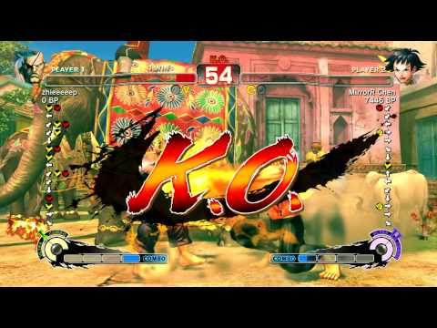 MirrorR Chen ( Makoto ) vs zhieeeep ( Sagat ) - SSF4 Endless